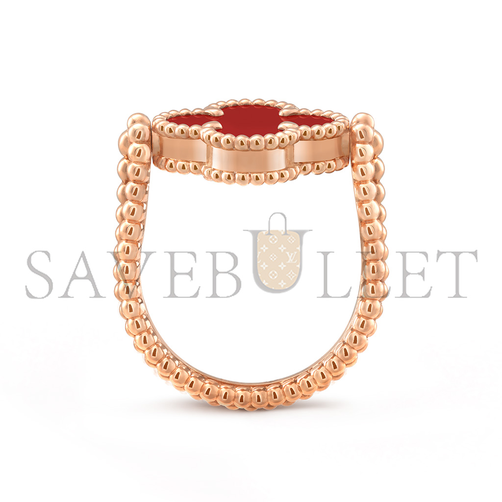 V*N CL*F arpels vintage alhambra reversible ring vcarp7u500